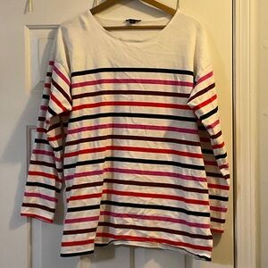J. Crew Multicolor Striped Long Sleeve Tee